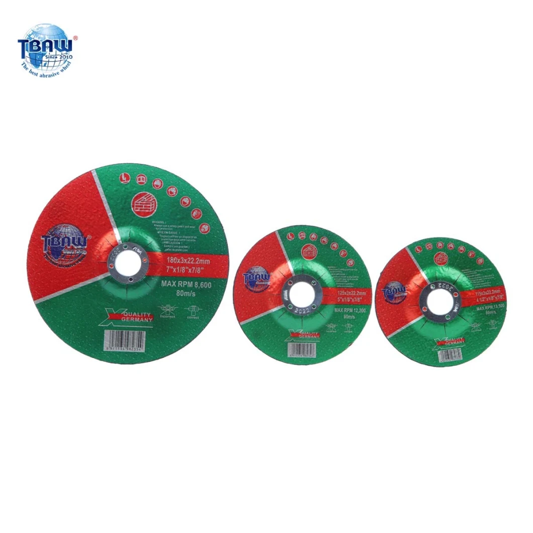 T42 Stainless Steel Inox Depressed Center Flexible Abrasive Wheel Cutting and Grinding Disc