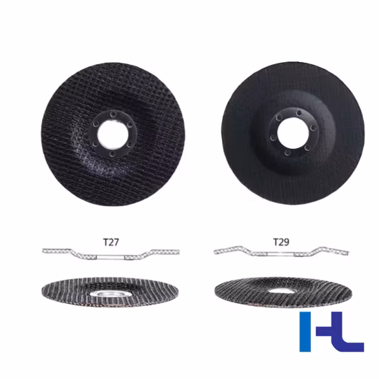 Placa de suporte de fibra de vidro T27/T29 107*22mm para disco abrasivo/roda