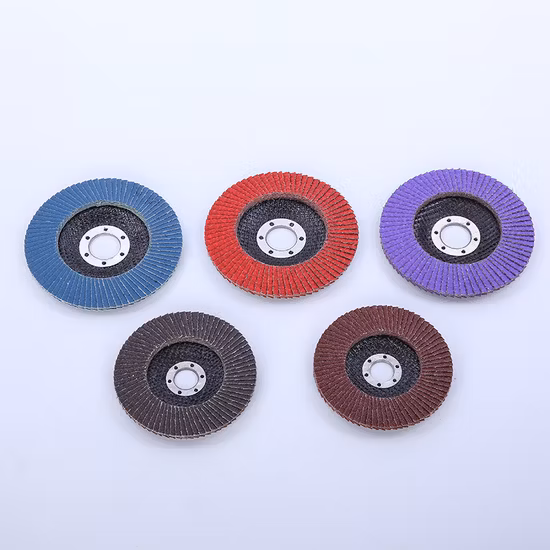 4′ ′ 100mm Grit 120 Flap Disc para Metal Aço Inoxidável com Óxido de Alumínio Zircônia Cerâmica