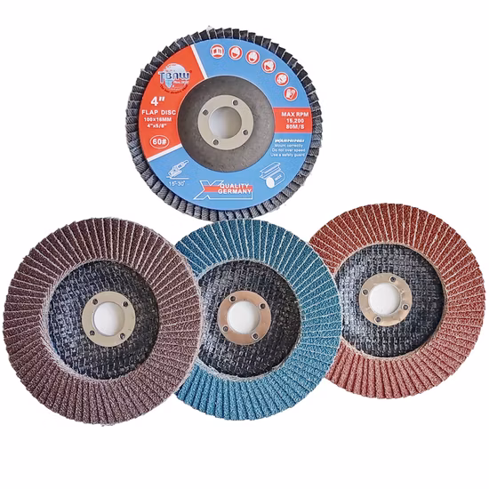 Discos de 60 abas de óxido de alumínio de 100 mm