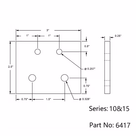 Placa traseira de fibra de vidro X-Lock de 4 polegadas com novo design de fabricante chinês